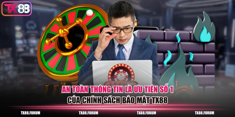 An toàn thông tin là ưu tiên số 1 của chính sách bảo mật TX88