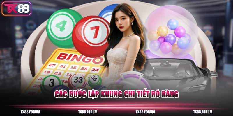 Các bước lập khung chi tiết rõ ràng