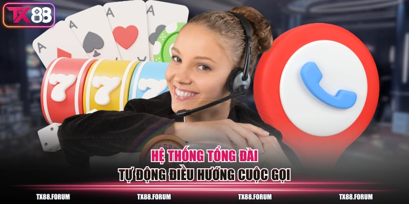 4 Kênh Liên Hệ TX88 Phản Hồi < 2 Phút Giải Quyết Mọi Vấn Đề 2 Hệ thống tổng đài tự động điều hướng cuộc gọi